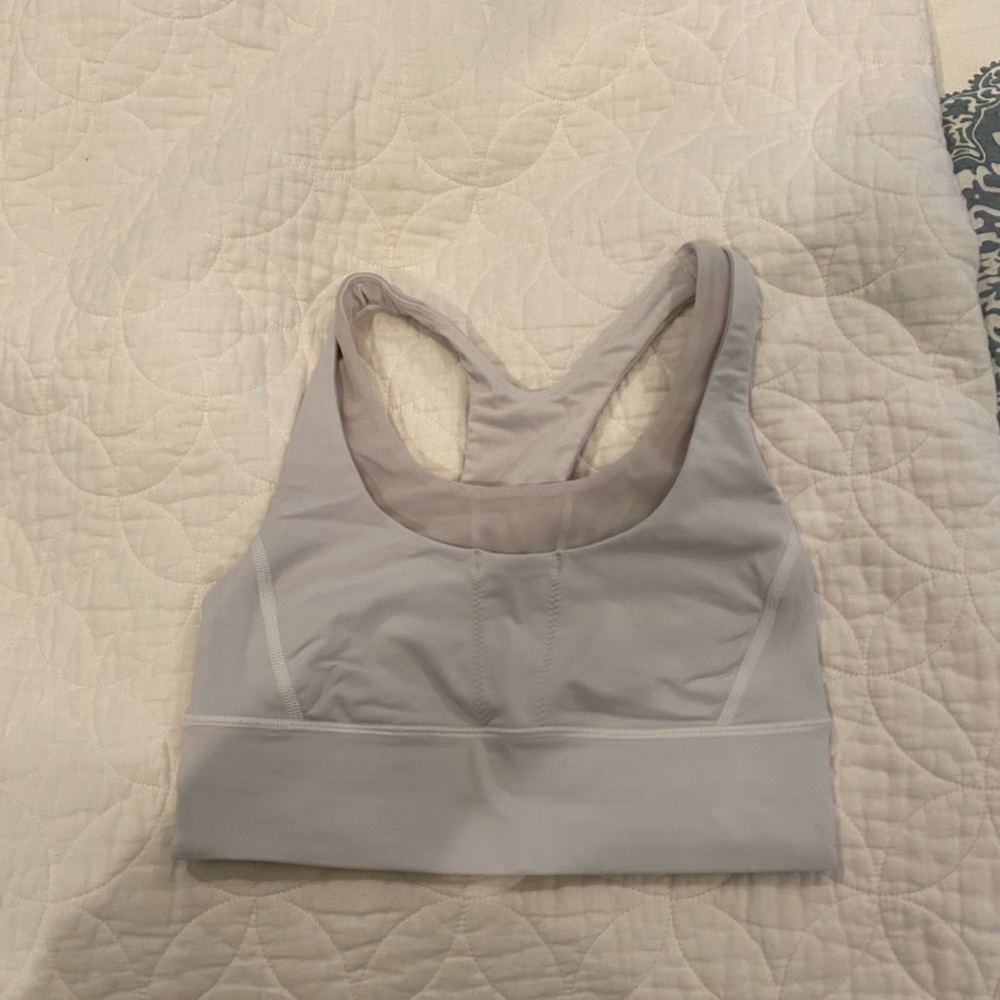 White double layer lululemon bra